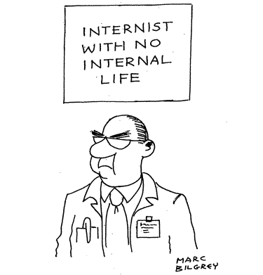 Internist with no internal life